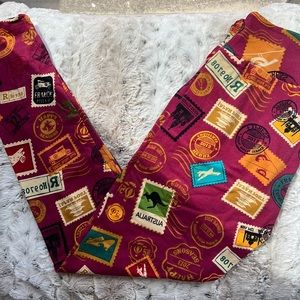 LuLaRoe Passport Theme Leggings